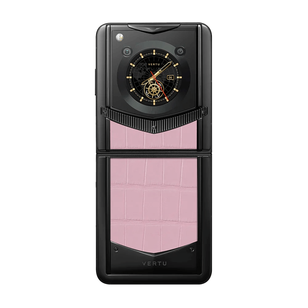 Vertu IRONFLIP SAKURA PINK ALLI BES FEE ALLIGATOR SKIN