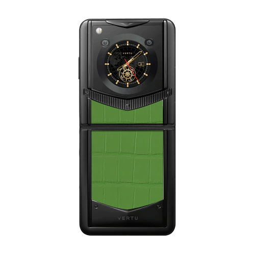 Vertu IRONFLIP BAMBOO GREEN ALLIGATOR SKIN
