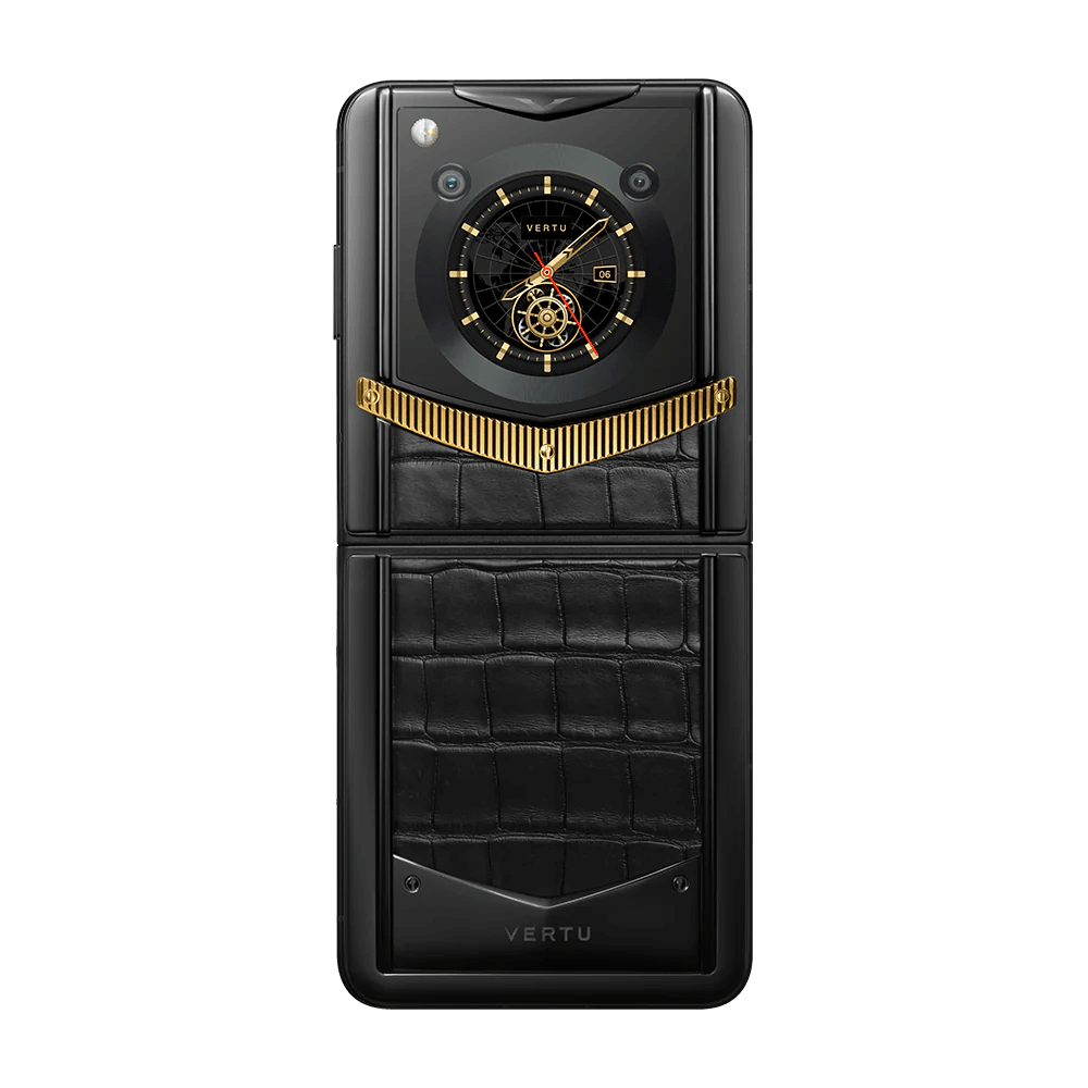 Vertu ورتو آیرن فیلپ طلا مدل IRONFLIP REWARDS YG WITH BLC/BLS BASALT BLACK ALLI BES