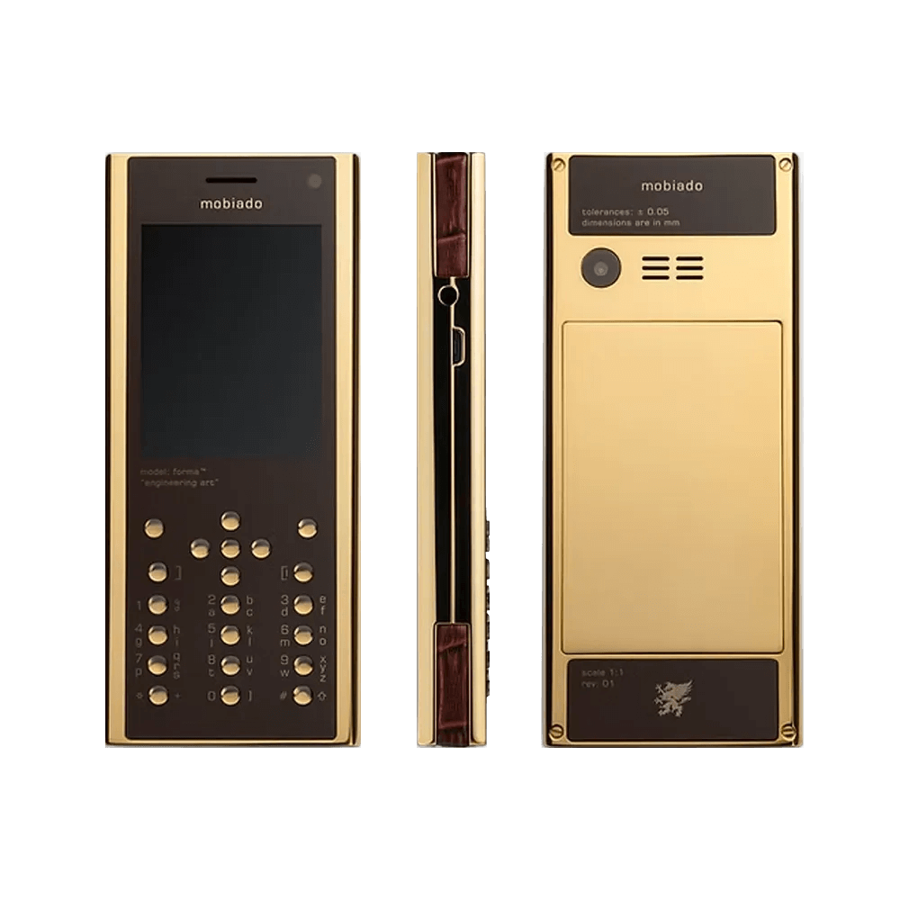 خرید گوشی موبایل دست ساز فورما موبیادو مدل MOBIADO FORMA GOLD BROWN - vertumobile