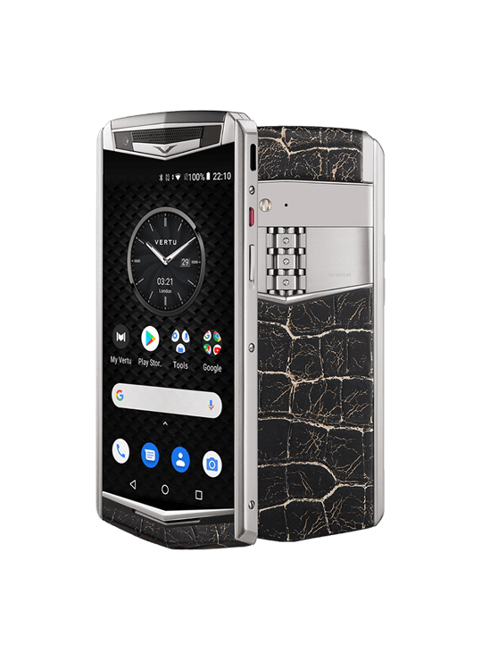 گوشی موبایل استر پی ورتو مدل BAROQUE TITANIUM PURE JET CRACKED LAVA ALLIGATOR