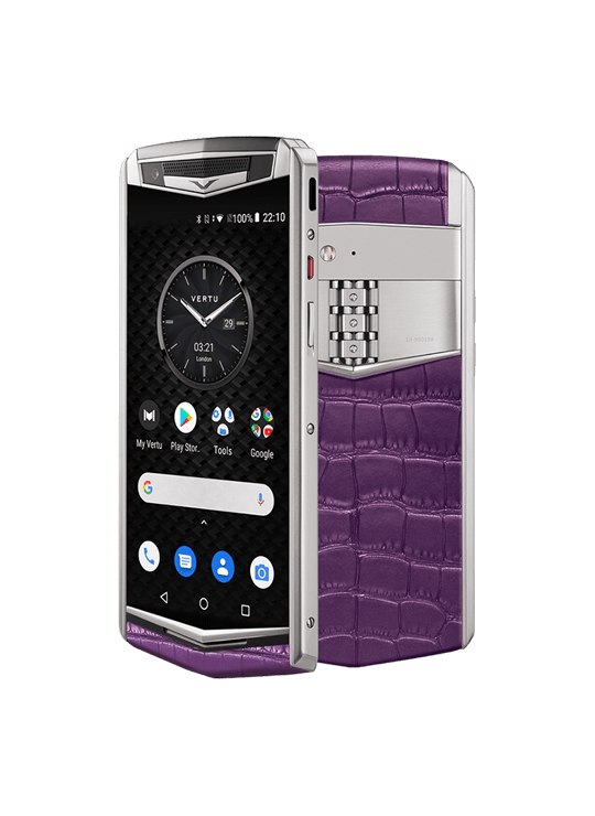 گوشی موبایل استر پی ورتو مدل BAROQUE TITANIUM MATT PURPLE ALLIGATOR