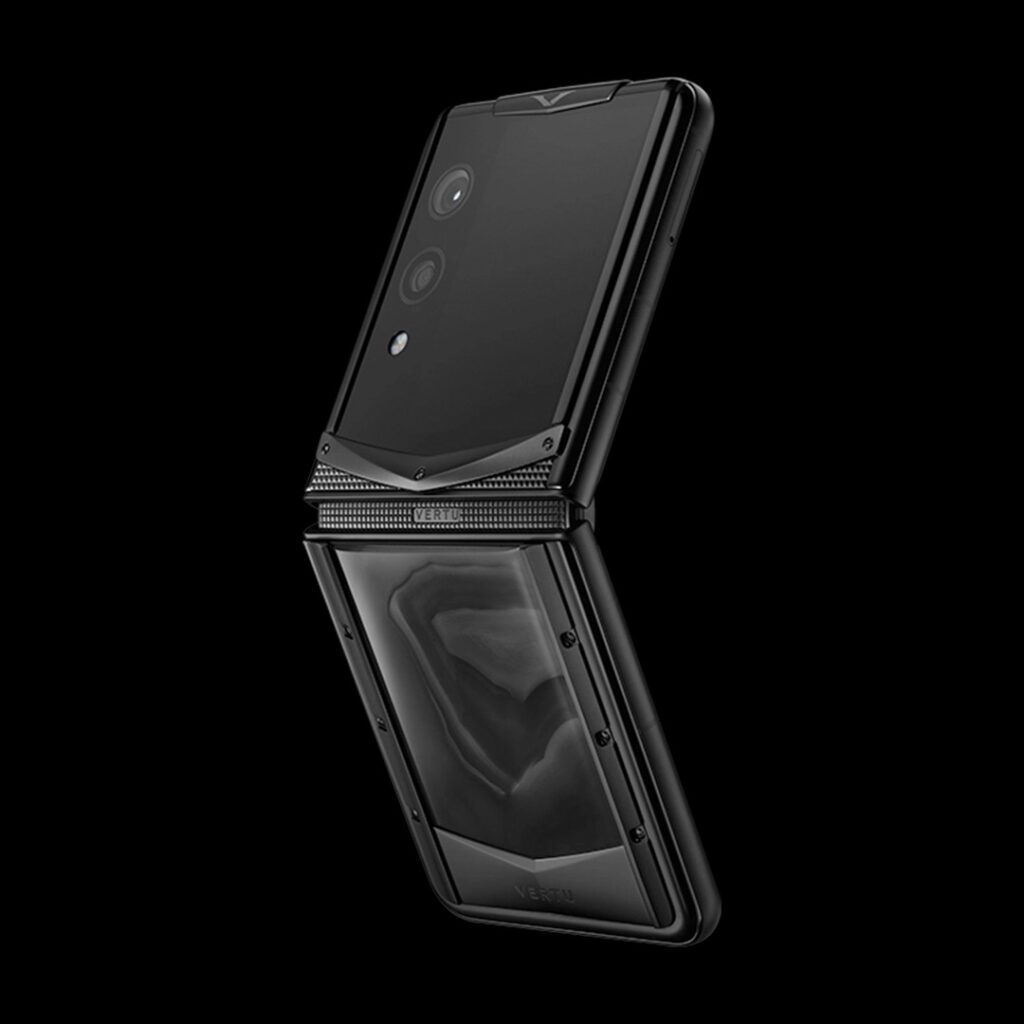 گوشی کوانتوم فیلپ ورتو مدل Vertu Quantum Flip Celestial Dark Agate - ورتو موبایل