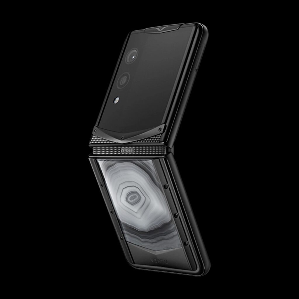 گوشی کوانتوم فلیپ ورتو مدل Vertu Quantum Flip Ethereal Mist Agate - ورتو موبایل