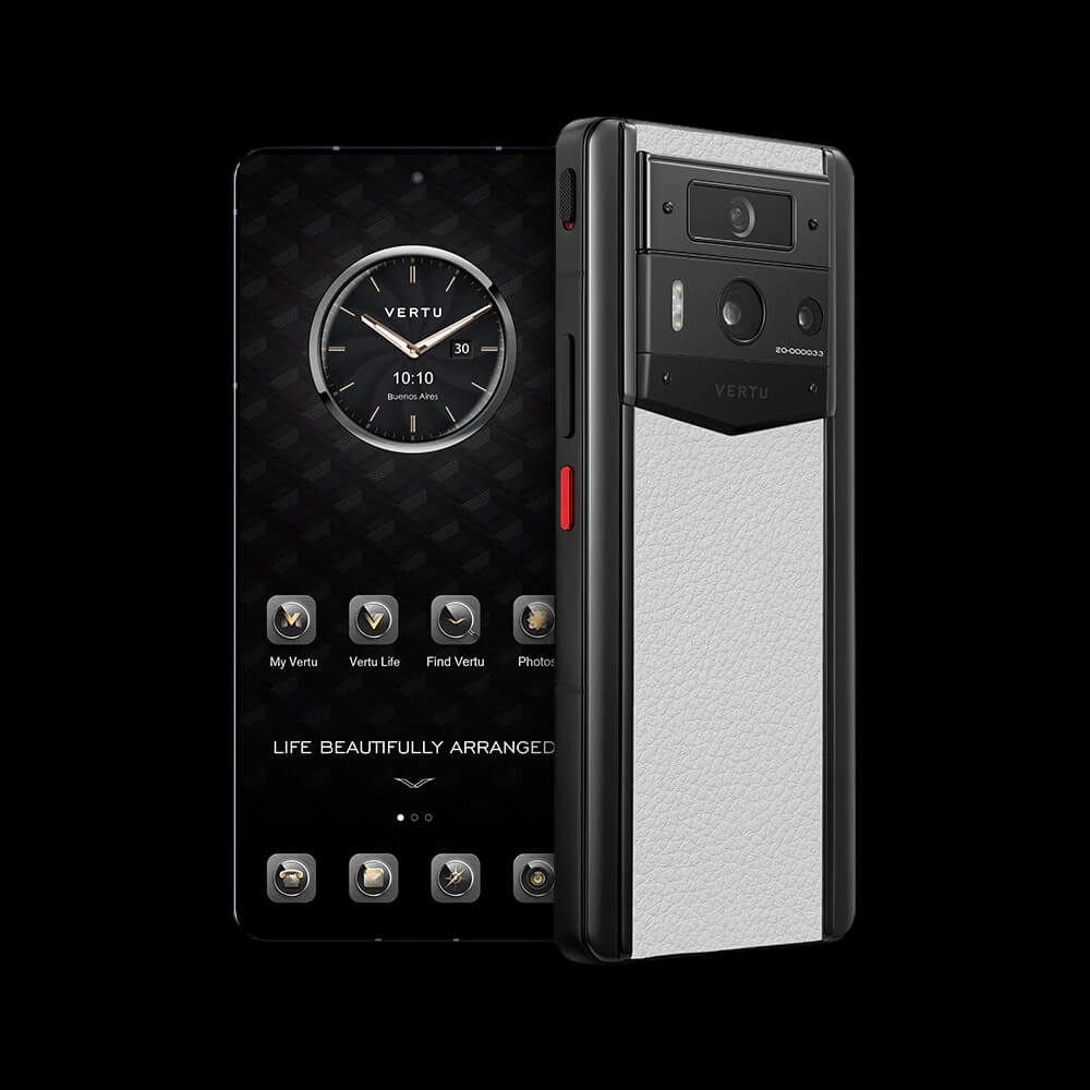 گوشی موبایل متاورتو نسل ۲ مدل CALFSKIN MOON WHITE