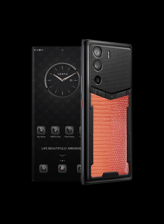 گوشی موبایل متاورتو 1 مدل GRADIENT ORANGE LIZARD CLOUS DE PARIS - ورتو موبایل
