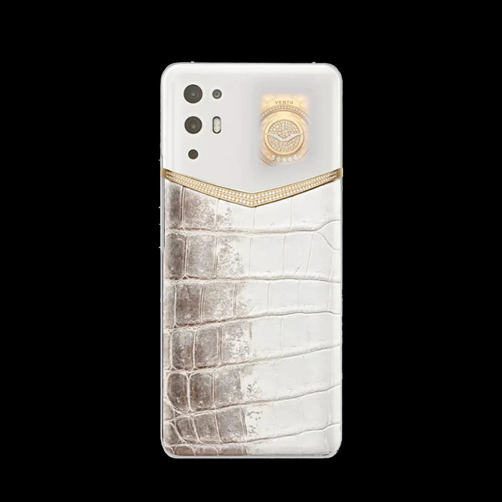 گوشی موبایل آی ورتو مدل HIMALAYA ALLIGATOR SKIN HAPPY 5G 18K GOLD & DIAMONDS
