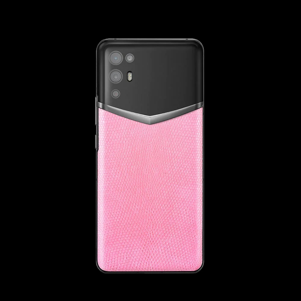 گوشی موبایل آی ورتو مدل LIZARD SKIN 5G PEACH PINK - ورتو موبایل