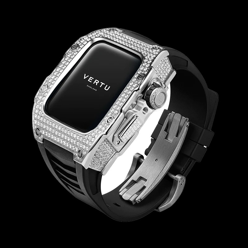 ساعت هوشمند متاواچ ورتو مدل H1 Full Diamond – Black Strap - ورتو موبایل