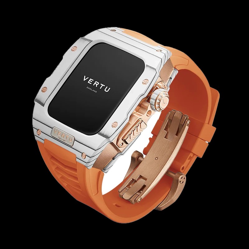 ساعت هوشمند متاواچ ورتو مدل H1 White Gold – Orange Strap - ورتو موبایل