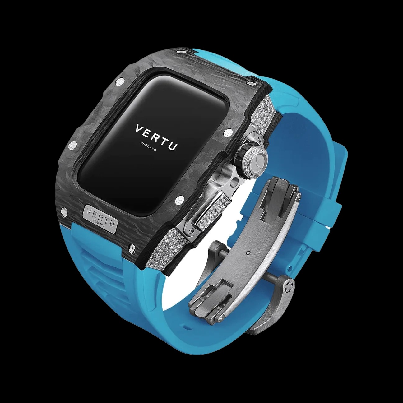 ساعت هوشمند متاواچ ورتو مدل H1 Black Diamond – Blue Strap ورتو موبایل