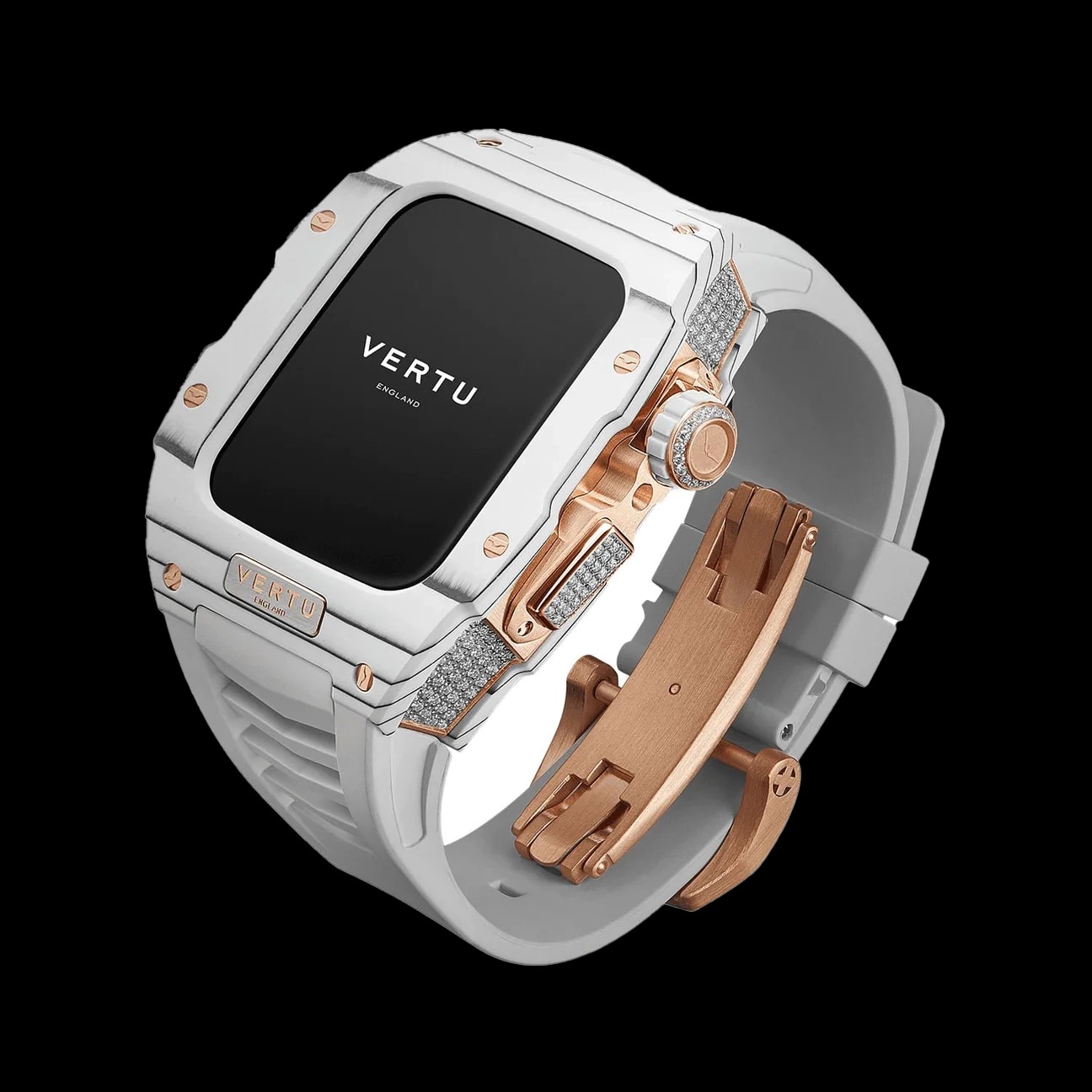 ساعت هوشمند متاواچ ورتو مدل H1 White Diamond – White Strap - ورتو موبایل