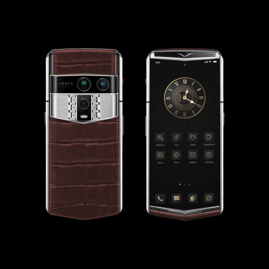 گوشی ایجنت کیو ورتو مدل Agent Q Alligator Collector’s Edition Amber Brown