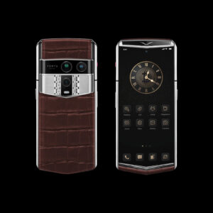 گوشی ایجنت کیو ورتو مدل Agent Q Alligator Collector’s Edition Amber Brown