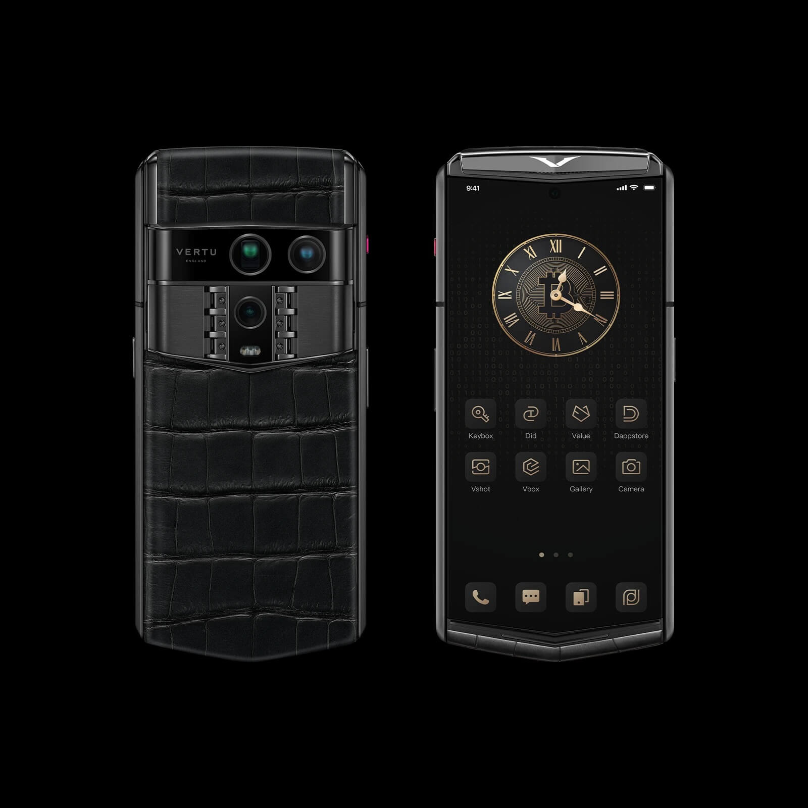 گوشی ایجنت کیو ورتو مدل Agent Q Alligator Collector’s Edition Iron Black