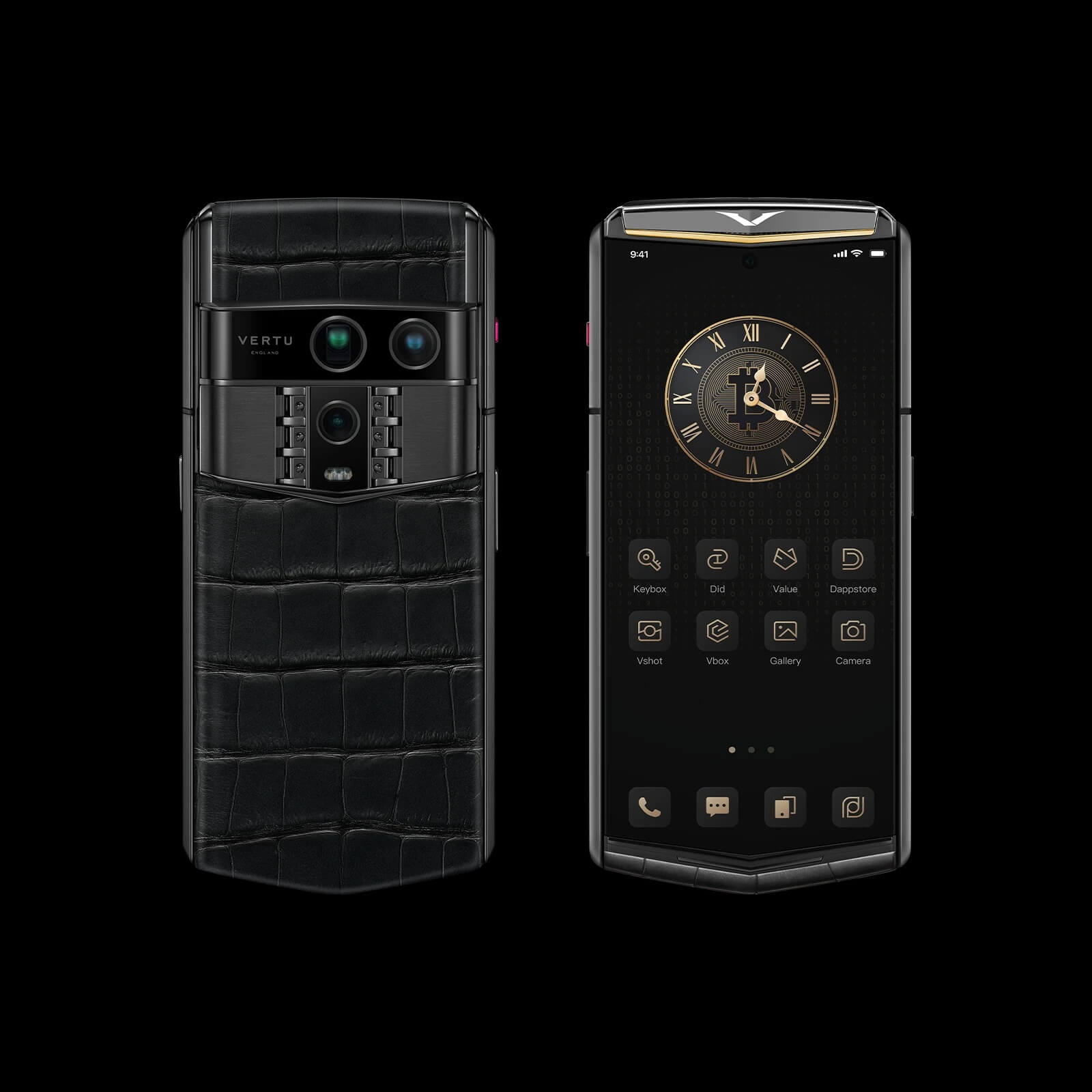 گوشی طلا ایجنت کیو ورتو مدل Agent Q Alligator Gold Accent Collector’s Edition Gold I