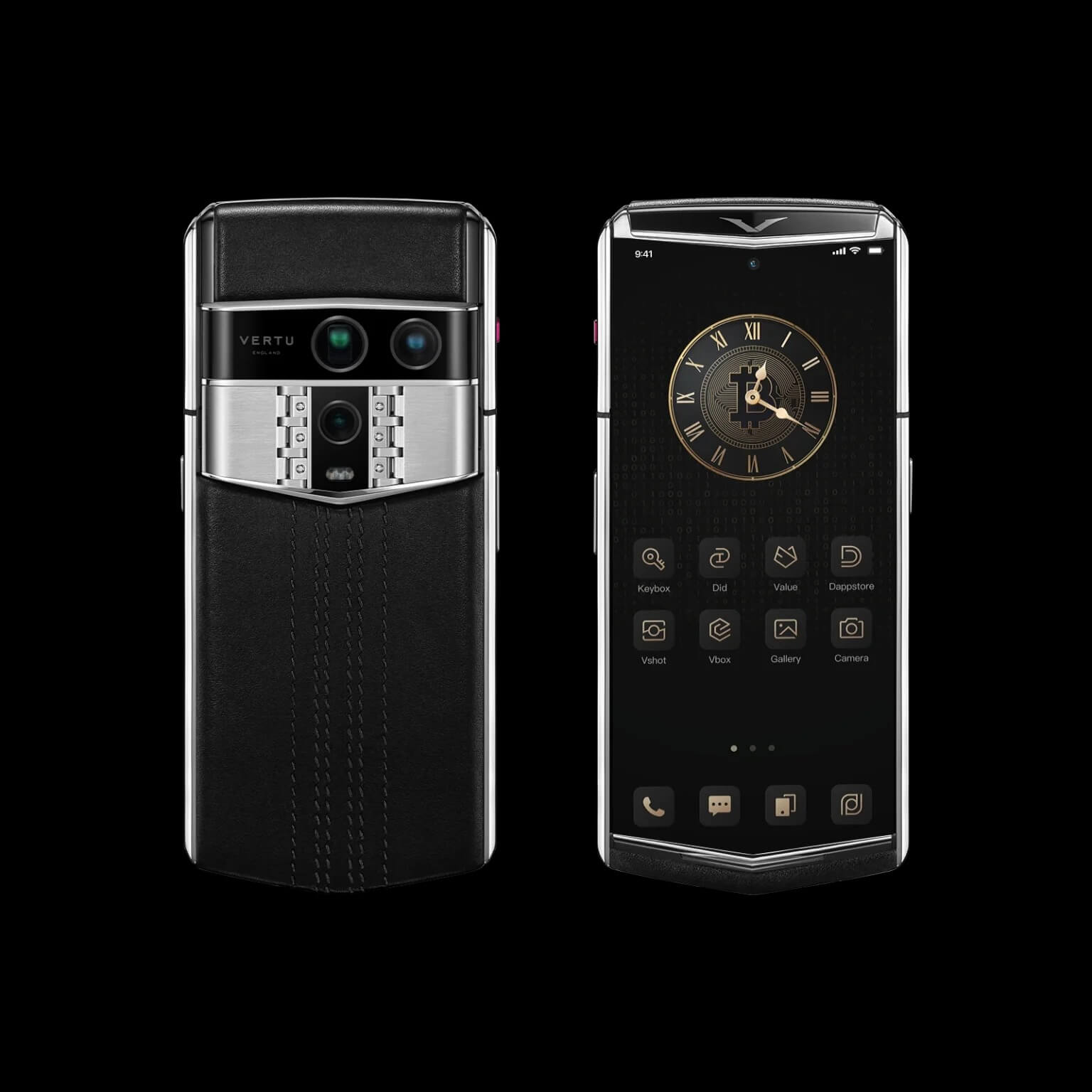 گوشی ایجنت کیو ورتو مدل Agent Q Calfskin Collector’s Edition Black