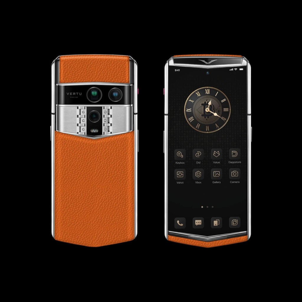 گوشی ایجنت کیو ورتو مدل Agent Q Grained Calfskin Collector’s Edition Dawning Orange