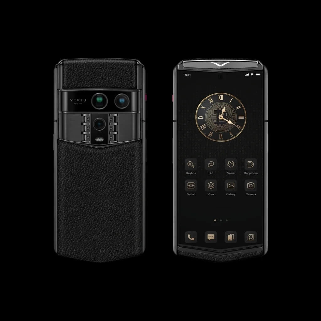 گوشی ورتو مدل ایجنت کیو Grained Calfskin Collector’s Edition Jade Black