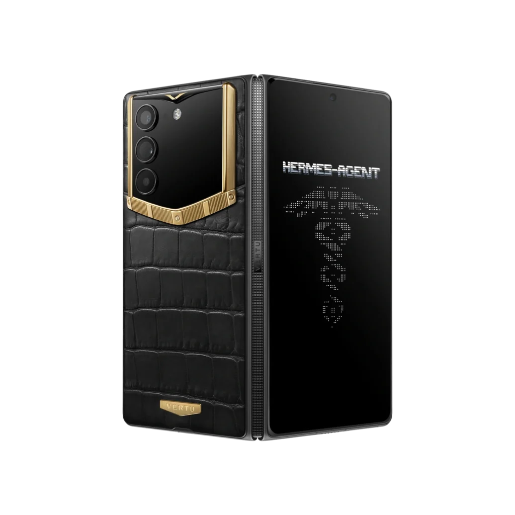 گوشی آلفا فولد ورتو پنج تکه طلا مدل AlphaFold Bespoke Alligator Skin Gold IV