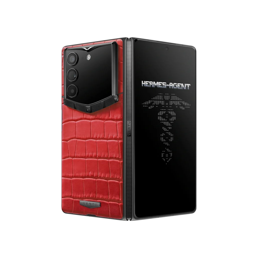 گوشی آلفا فولد ورتو مدل AlphaFold Alligator Skin Retro Red