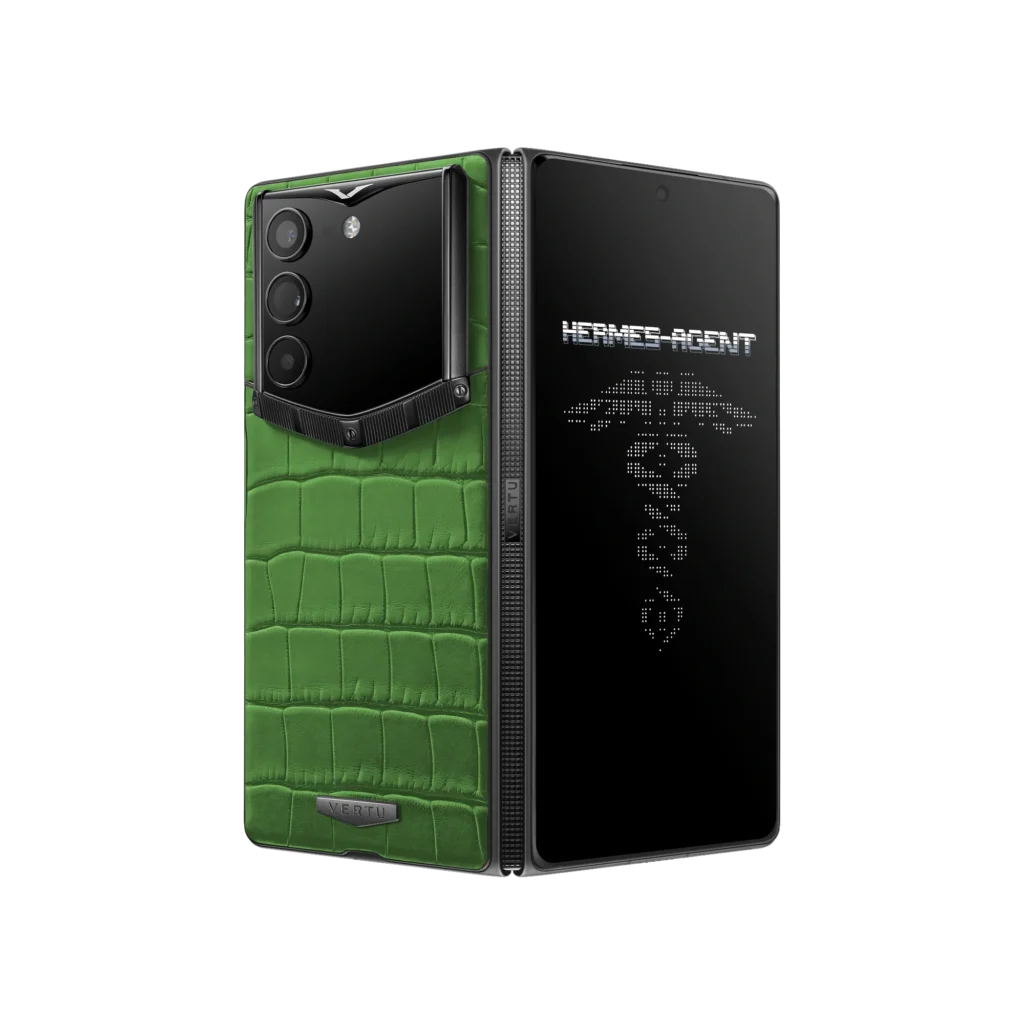 گوشی آلفا فولد ورتو مدل AlphaFold Alligator Skin Bamboo Green