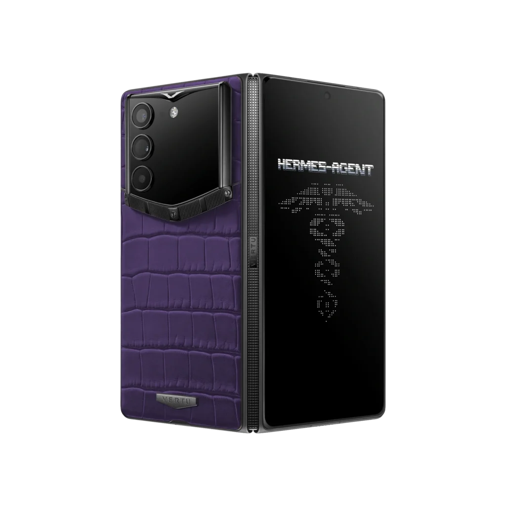گوشی آلفا فولد ورتو مدل AlphaFold Alligator Skin Grape Purple