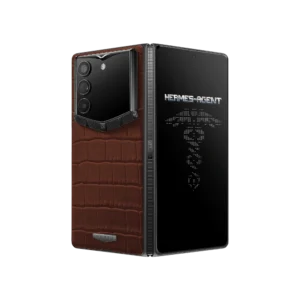 گوشی آلفا فولد ورتو مدل AlphaFold Alligator Skin Amber Brown
