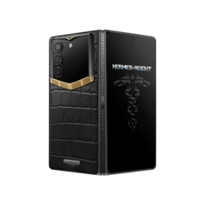 گوشی آلفا فولد ورتو یک تکه طلا مدل AlphaFold Bespoke Alligator Skin Gold I